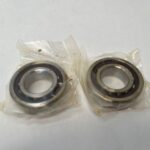 Angular Contact Bearing – 25 mm ID, 52 mm OD, 15 mm Width, Open, 15°, Light preload.
