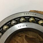 Self Aligning Ball Bearing – Tapered Bore, 65 mm ID, 120 mm OD, 23 mm Width, Open.