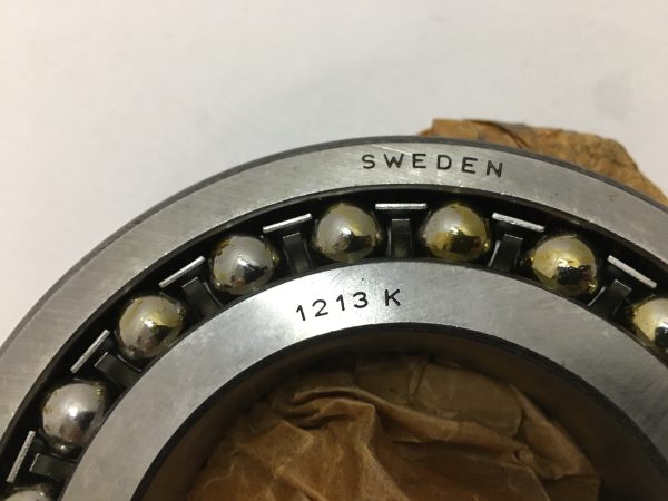 Self Aligning Ball Bearing – Tapered Bore, 65 mm ID, 120 mm OD, 23 mm Width, Open.