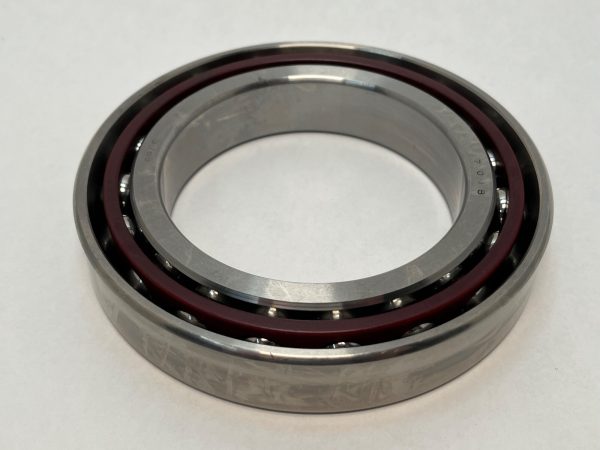 Angular Contact Ball Bearing – Straight Bore, 90 mm ID, 140 mm OD, 24 mm Width, Open, 15° Contact Angle, Light Preload.