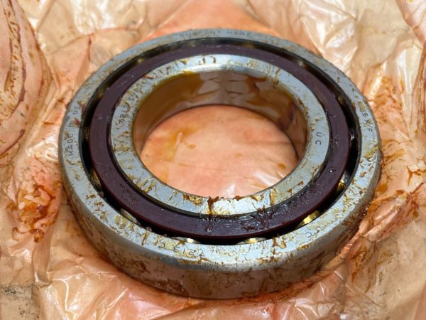 Angular Contact Ball Bearing – Straight Bore, 65 mm ID, 120 mm OD, 23 mm Width, Open, 15° Contact Angle, Light Preload.