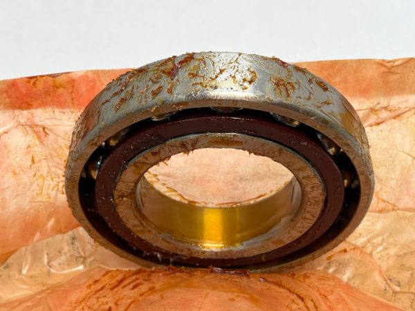 Angular Contact Ball Bearing – Straight Bore, 65 mm ID, 120 mm OD, 23 mm Width, Open, 15° Contact Angle, Light Preload.