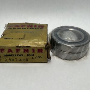 Angular Contact Ball Bearing - Straight Bore, 55 mm ID, 100 mm OD, 21 mm Width, Open, 25° Contact Angle, Heavy Preload.