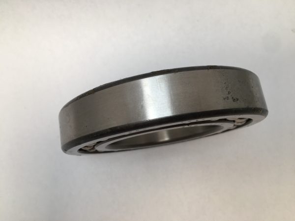 SRO 1214 double row self-aligning ball bearing, 70mm ID x 125mm OD x 24mm Width, with stamped steel cage. Accommodates angular misalignment, 5300 rpm limit, ideal for simple mounting in industrial machines globally.