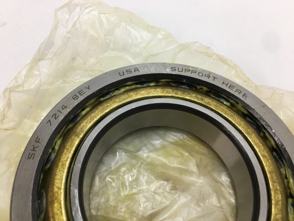 Angular Contact Ball Bearing – Straight Bore, 70 mm ID, 125 mm OD, 24 mm Width, Open, 40° Contact Angle, Normal Preload.