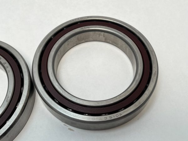 Angular Contact Ball Bearing – Straight Bore, 75 mm ID, 115 mm OD, 20 mm Width, Open, 15° Contact Angle, Light Preload.