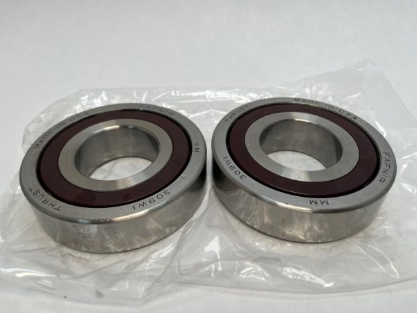 Angular Contact Ball Bearing – 45 mm ID, 100 mm OD, 25 mm Width, Open, 25° Contact Angle, Light Preload.