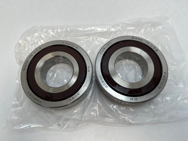 Angular Contact Ball Bearing – 45 mm ID, 100 mm OD, 25 mm Width, Open, 25° Contact Angle, Light Preload.