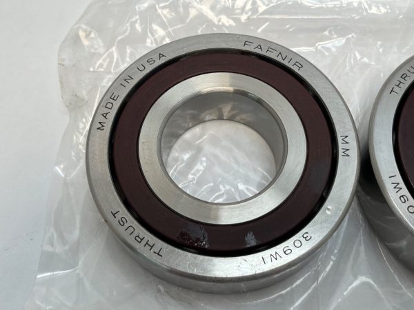 Angular Contact Ball Bearing – 45 mm ID, 100 mm OD, 25 mm Width, Open, 25° Contact Angle, Light Preload.