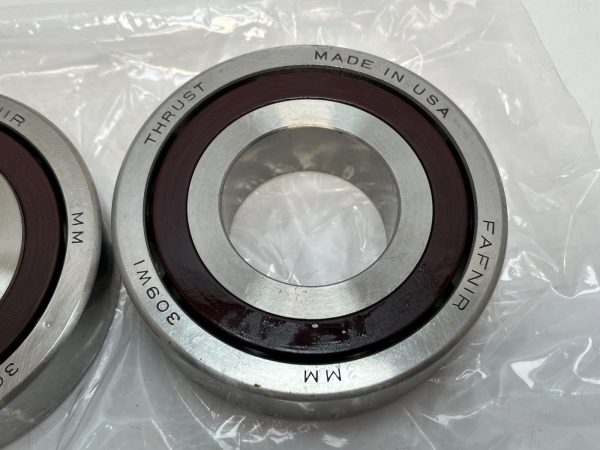 Angular Contact Ball Bearing – 45 mm ID, 100 mm OD, 25 mm Width, Open, 25° Contact Angle, Light Preload.