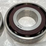 Angular Contact Ball Bearing – 45 mm ID, 100 mm OD, 25 mm Width, Open, 25° Contact Angle, Light Preload.