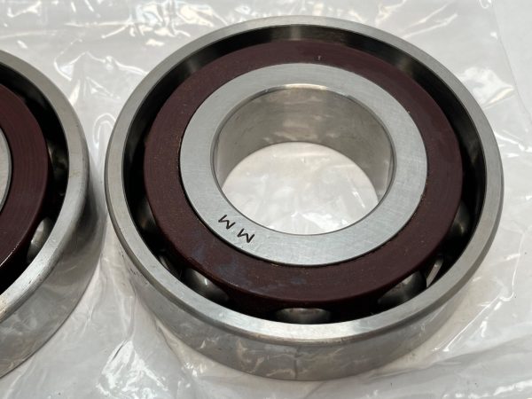 Angular Contact Ball Bearing – 45 mm ID, 100 mm OD, 25 mm Width, Open, 25° Contact Angle, Light Preload.