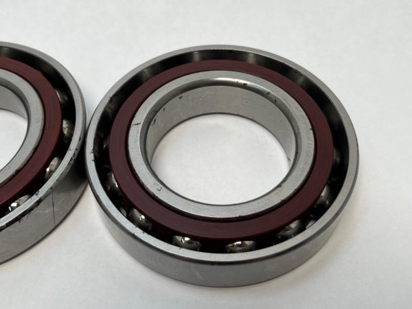 Angular Contact Ball Bearing – Straight Bore, 55 mm ID, 100 mm OD, 42 mm Width, Open.