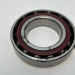 Angular Contact Ball Bearing – Straight Bore, 55 mm ID, 100 mm OD, 42 mm Width, Open.