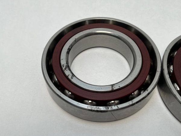 Angular Contact Ball Bearing – Straight Bore, 55 mm ID, 100 mm OD, 42 mm Width, Open.