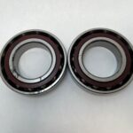 Angular Contact Ball Bearing – Straight Bore, 55 mm ID, 100 mm OD, 42 mm Width, Open.