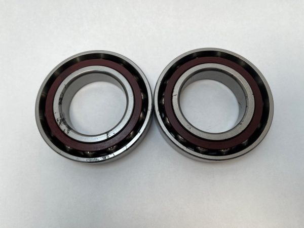 Angular Contact Ball Bearing – Straight Bore, 55 mm ID, 100 mm OD, 42 mm Width, Open.