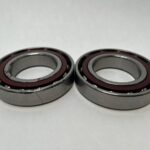 Angular Contact Ball Bearing – Straight Bore, 55 mm ID, 100 mm OD, 42 mm Width, Open.