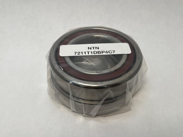 Angular Contact Ball Bearing – Straight Bore, 55 mm ID, 100 mm OD, 42 mm Width, Open.
