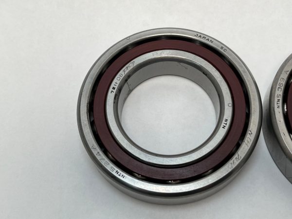Angular Contact Ball Bearing – Straight Bore, 55 mm ID, 100 mm OD, 42 mm Width, Open.