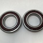 Angular Contact Ball Bearing – Straight Bore, 55 mm ID, 100 mm OD, 42 mm Width, Open.