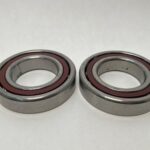 Angular Contact Ball Bearing – Straight Bore, 55 mm ID, 100 mm OD, 42 mm Width, Open.