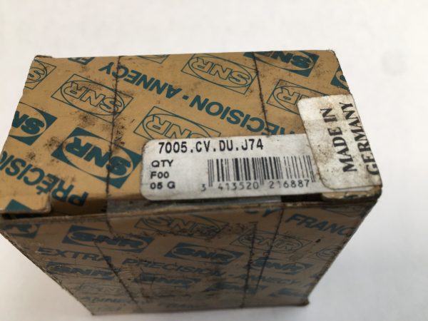 Angular Contact Ball Bearing – Straight Bore, 25 mm ID, 47 mm OD, 12 mm Width, Open, 15° Contact Angle, Light Preload.