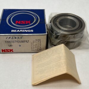 Angular Contact Ball Bearing - 25 mm ID, 52 mm OD, 15 mm Width, Open, 25°, Medium preload.