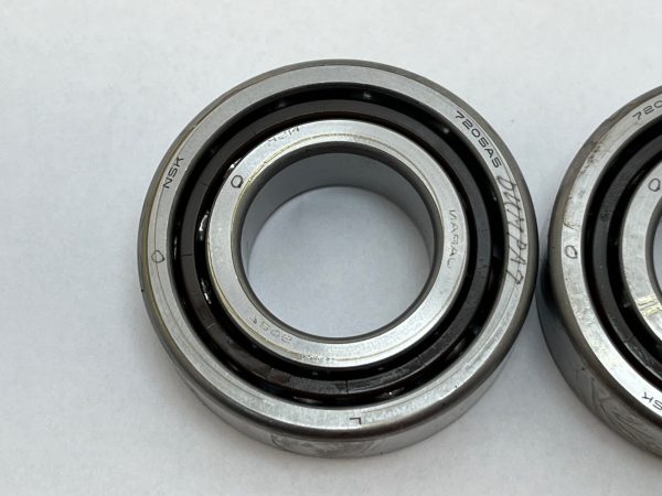 Angular Contact Ball Bearing – 25 mm ID, 52 mm OD, 15 mm Width, Open, 25°, Medium preload.
