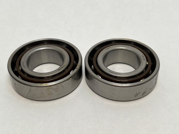 Angular Contact Ball Bearing – 25 mm ID, 52 mm OD, 15 mm Width, Open, 25°, Medium preload.