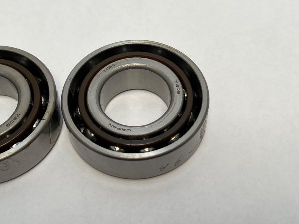 Angular Contact Ball Bearing – 25 mm ID, 52 mm OD, 15 mm Width, Open, 25°, Medium preload.