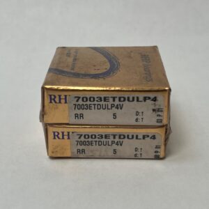 Angular Contact Bearing - 17 mm ID, 35 mm OD, 10 mm Width, Open, 25°, Light preload.