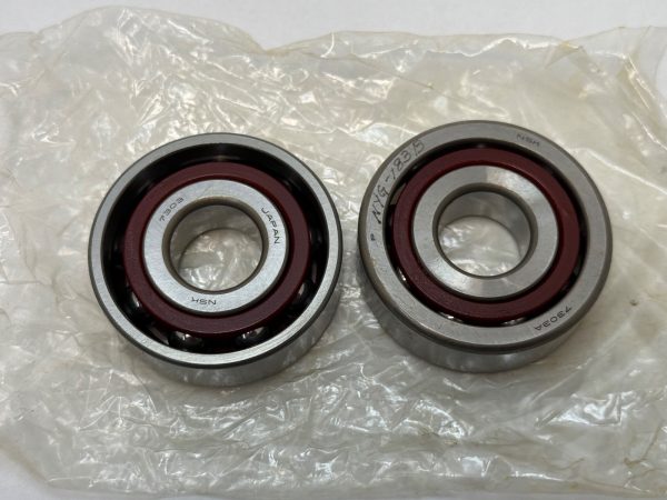 Angular contact bearing – 17 mm ID, 47 mm OD, 14 mm Width, Open, 30°.