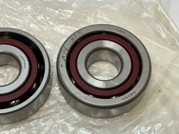 Angular contact bearing – 17 mm ID, 47 mm OD, 14 mm Width, Open, 30°.