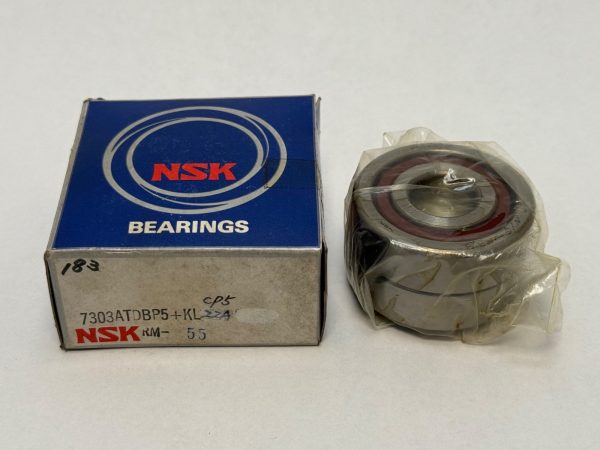Angular contact bearing – 17 mm ID, 47 mm OD, 14 mm Width, Open, 30°.
