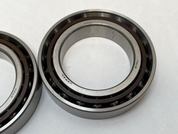 Angular Contact Ball Bearing – Straight Bore, 50 mm ID, 80 mm OD, 16 mm Width, Open, 15° Contact Angle, Medium Preload.