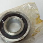 Angular Contact Ball Bearing – 20 mm ID, 47 mm OD, 14 mm Width, Open, 15° Contact Angle, Light Preload.