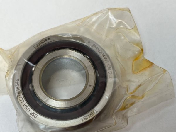 Angular Contact Ball Bearing – 20 mm ID, 47 mm OD, 14 mm Width, Open, 15° Contact Angle, Light Preload.