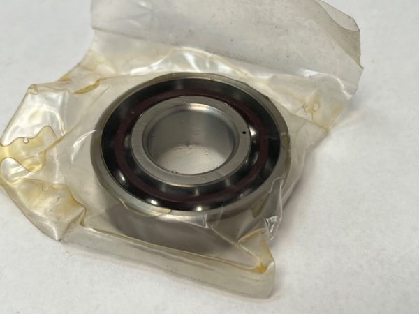 Angular Contact Ball Bearing – 20 mm ID, 47 mm OD, 14 mm Width, Open, 15° Contact Angle, Light Preload.