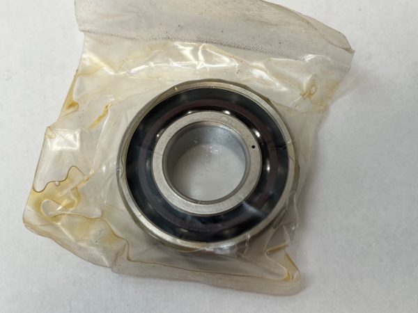 Angular Contact Ball Bearing – 20 mm ID, 47 mm OD, 14 mm Width, Open, 15° Contact Angle, Light Preload.