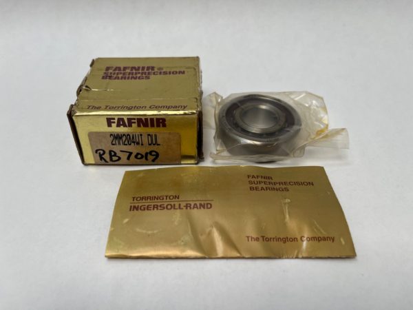 Angular Contact Ball Bearing – 20 mm ID, 47 mm OD, 14 mm Width, Open, 15° Contact Angle, Light Preload.