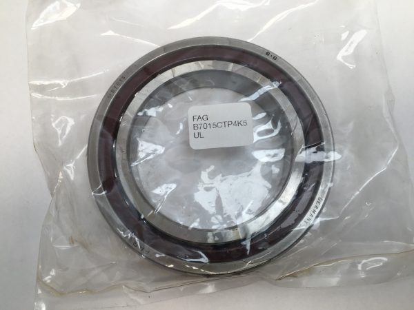 Angular Contact Ball Bearing – Straight Bore, 75 mm ID, 115 mm OD, 20 mm Width, Open, 15° Contact Angle, Medium Preload.