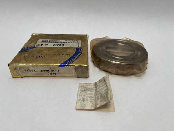Angular Contact Bearing – 40 mm ID, 80 mm OD, 18 mm Width, Open, 15° contact angle, Medium preload.