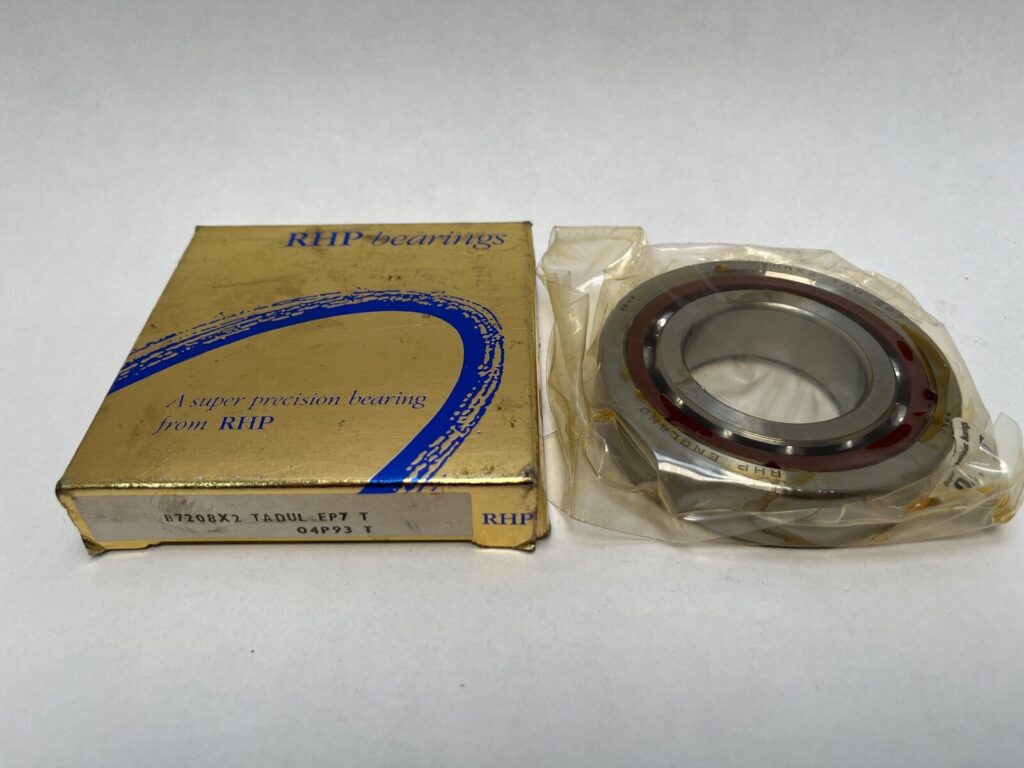Angular contact bearings – 40 mm ID, 80 mm OD, 18 mm Width, Open, 15°, Light preload.