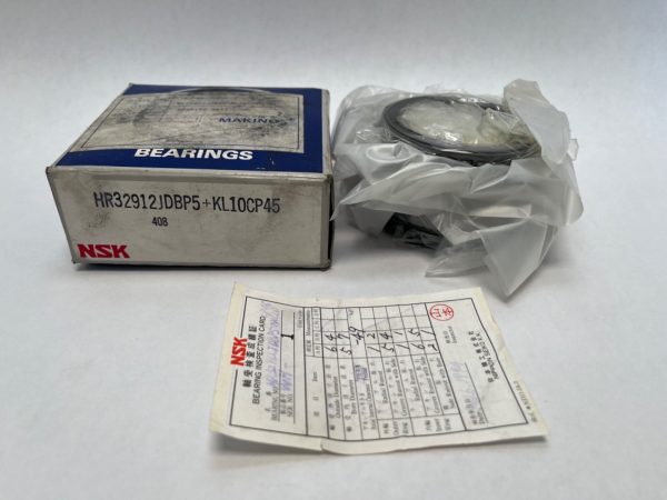 NSK HR32912JDBP5 Taper Bearing Cone&Cup HR-32912-J-DB-P5 KL10CP45 60mmID 85mmOD