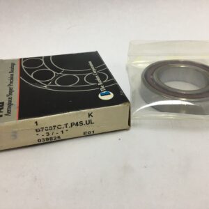 Angular Contact Ball Bearing - 35 mm ID, 62 mm OD, 14 mm Width, Open, 15° Contact Angle, Light Preload.