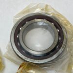 Angular Contact Ball Bearing – Straight Bore, 50 mm ID, 90 mm OD, 20 mm Width, Open, 15° Contact Angle.