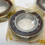 Angular Contact Ball Bearing – Straight Bore, 50 mm ID, 90 mm OD, 20 mm Width, Open, 15° Contact Angle.
