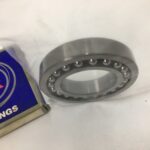 Self-Aligning Ball Bearing – Straight Bore, 70mm ID, 125mm OD, 24mm Width, Open, Standard ISO Series.
