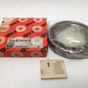 Angular Contact Bearing - 65 mm ID, 100 mm OD, 18 mm Width, Open, 15°, Light preload.